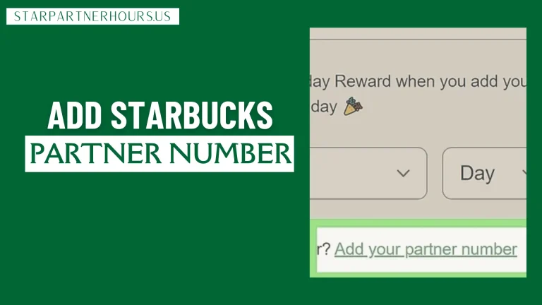how to add starbucks partner number