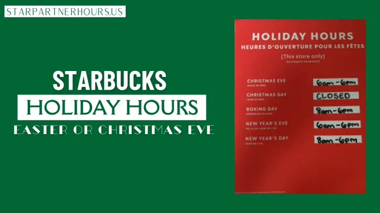 starbucks holiday hours? is it off on christmas & easter